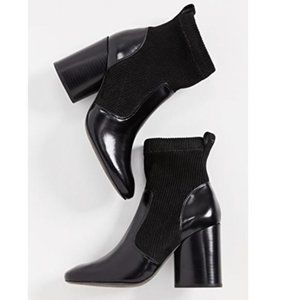 Sold! Tory Burch Leather Rowen Chelsea Sock Boots
